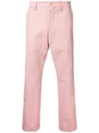 Sacai - Square Pattern Trousers - Men - Cotton - 4, Pink/purple, Cotton
