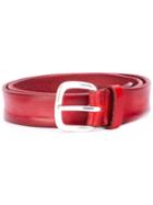 Orciani - Buckled Belt - Men - Leather - 90, Red, Leather