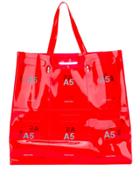 Nana-nana A5 Panelled Tote - Red
