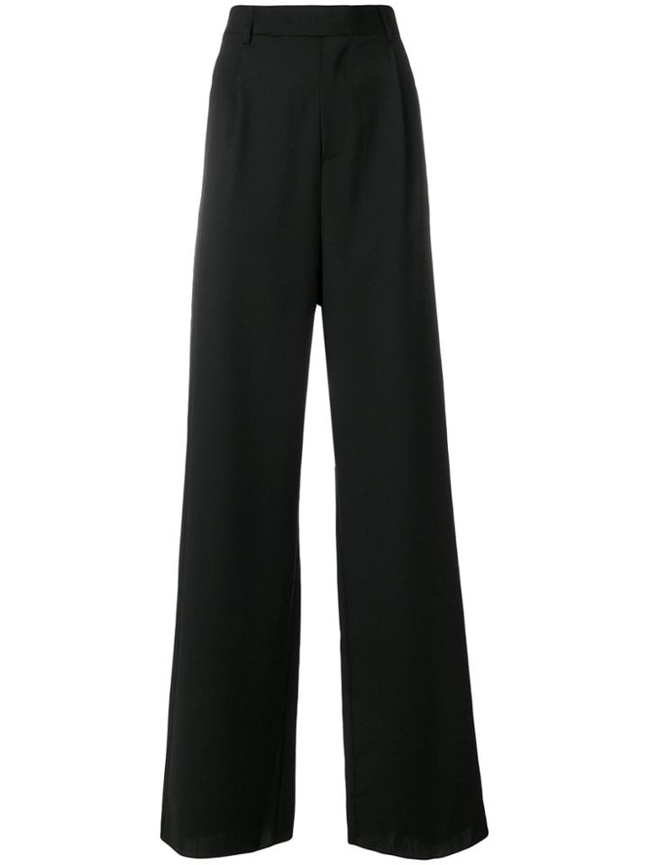 Yang Li High Rise Flared Trousers - Black