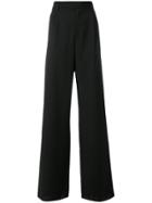 Yang Li High Rise Flared Trousers - Black