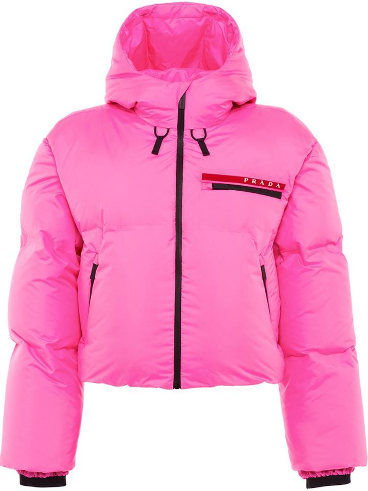 Prada Lr-hx021 Bonded Nylon Jacket - Pink