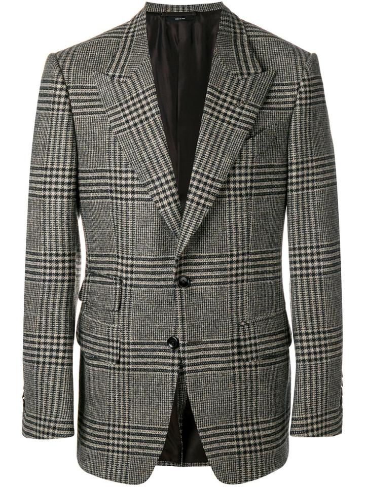 Tom Ford Checked Blazer - Grey