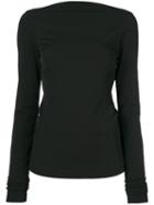 Rick Owens - Back Zip Tpo - Women - Cotton/spandex/elastane/viscose - 46, Black, Cotton/spandex/elastane/viscose