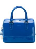 Furla Candy Handbag, Women's, Blue, Rubber