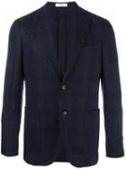 Boglioli Two Button Blazer, Men's, Size: 50, Blue, Virgin Wool/cotton/polyamide/cupro