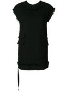 Msgm Tweed Mini Dress - Black