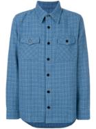 Visvim Plaid Print Flannel Shirt - Blue