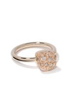 Pomellato 18kt Rose And White Gold Nudo Solitaire Diamond Ring - Brown