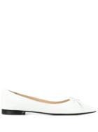 Prada Pointed Ballerinas - White