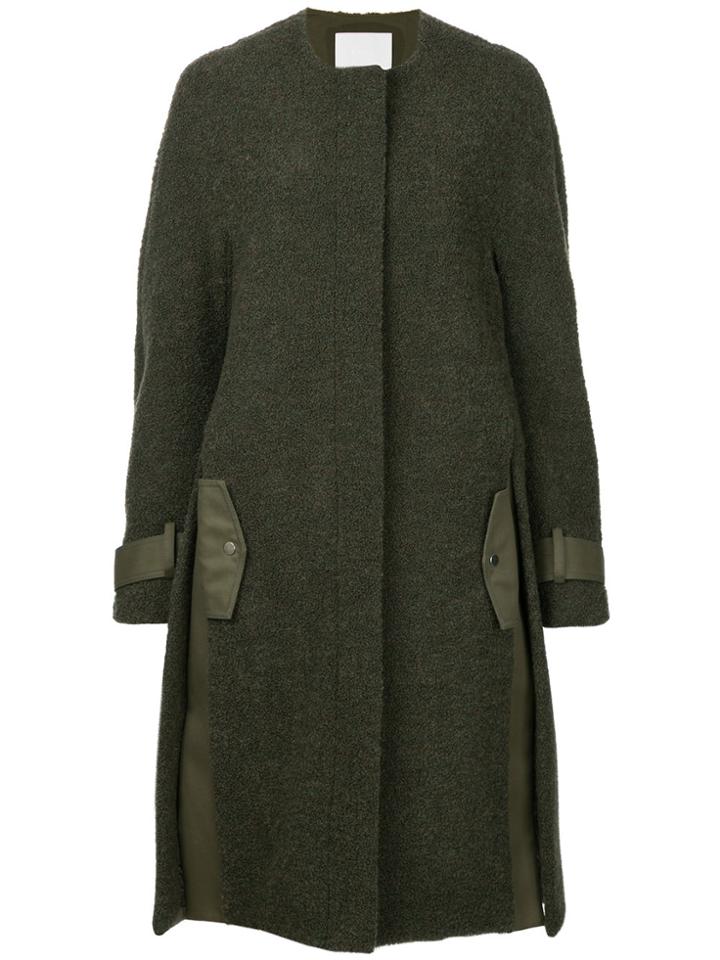 Dion Lee Boucle Coat - Green