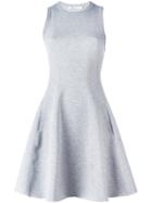 T By Alexander Wang Racerback Flared Dress - Grey