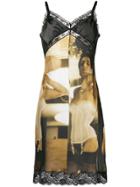 Moschino Photo Print Cami Slip Dress - Black