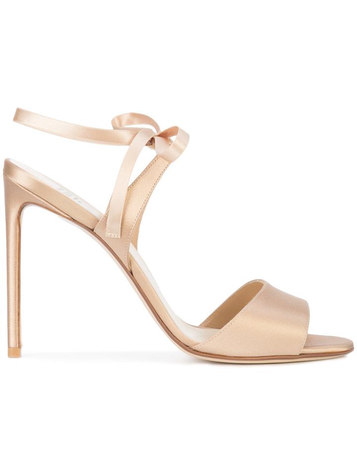 Francesco Russo Tie Front Sandals - Nude & Neutrals
