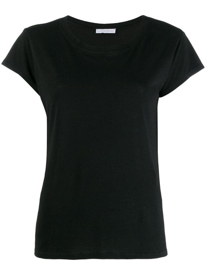 Fine Edge Round Neck T-shirt - Black