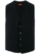 Barena Welt Pockets Knitted Vest - Black