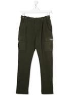 Paolo Pecora Kids White Out Casual Trousers - Green