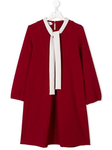 Señorita Lemoniez Teen Long-sleeve Dress - Red
