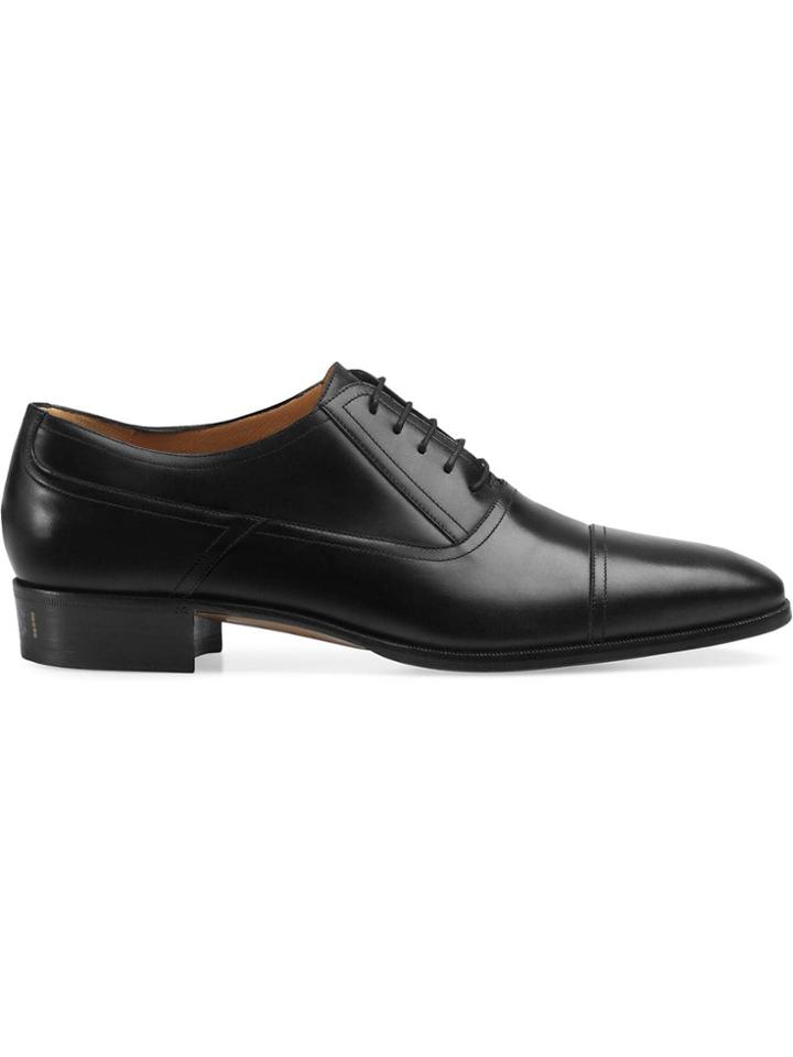 Gucci Leather Lace-up Shoe - Black