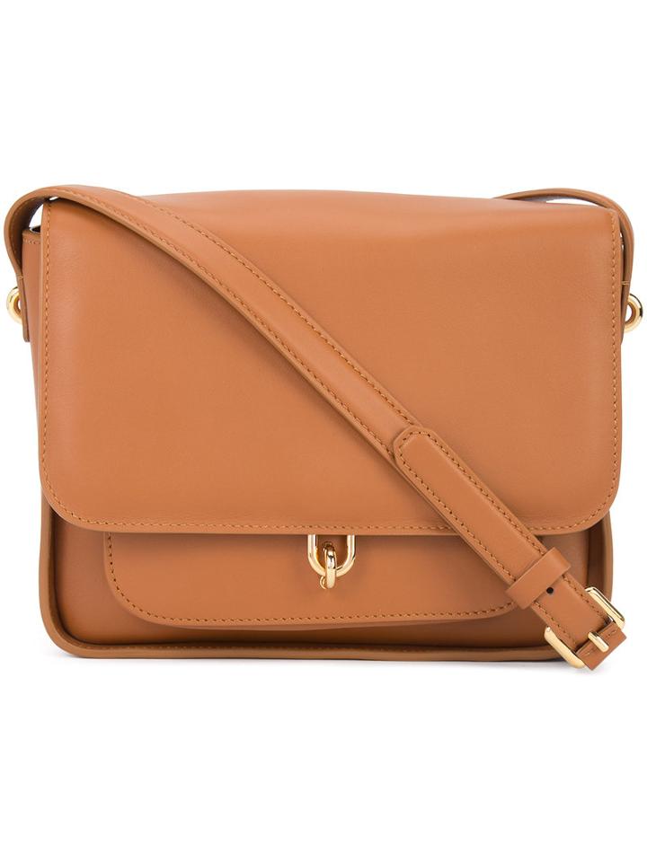 Derek Lam 10 Crosby - Foldover Top Crossbody Bag - Women - Nappa Leather - One Size, Women's, Nude/neutrals, Nappa Leather