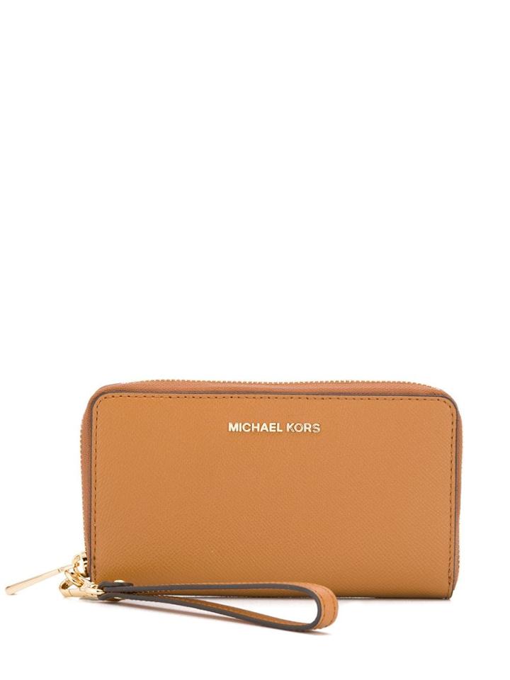 Michael Michael Kors Adele Flat Phone Case Wallet - Neutrals