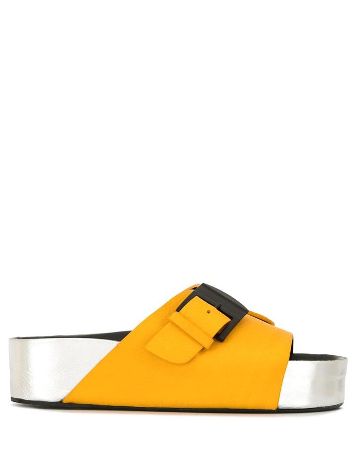 Simon Miller Buckle Detail Slides - Black