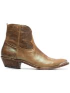Golden Goose Deluxe Brand Green Young 50 Leather Cowboy Boots