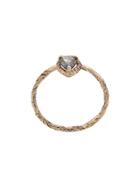 Niza Huang 9kt Gold Grey Pear Cut Diamond Ring