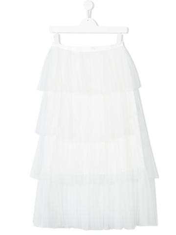Nunzia Corinna Layered Tutu Skirt - White