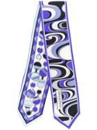Emilio Pucci Mirei And Chain Print Twilly Scarf - White