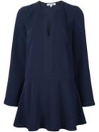 Elizabeth And James Flared Sleeve Mini Dress, Women's, Size: 4, Blue, Polyester/triacetate