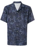 Officine Generale Printed Leaf Shirt - Blue