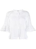 Charo Ruiz Cut Out Embroidered Blouse - White