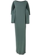 Chalayan Open Sleeve Dress, Women's, Size: 38, Green, Acetate/viscose