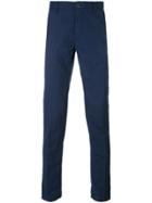 Incotex Wrinkled Slim Trousers - Blue