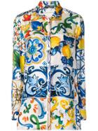 Dolce & Gabbana Majolica Print Pyjama Shirt - Multicolour