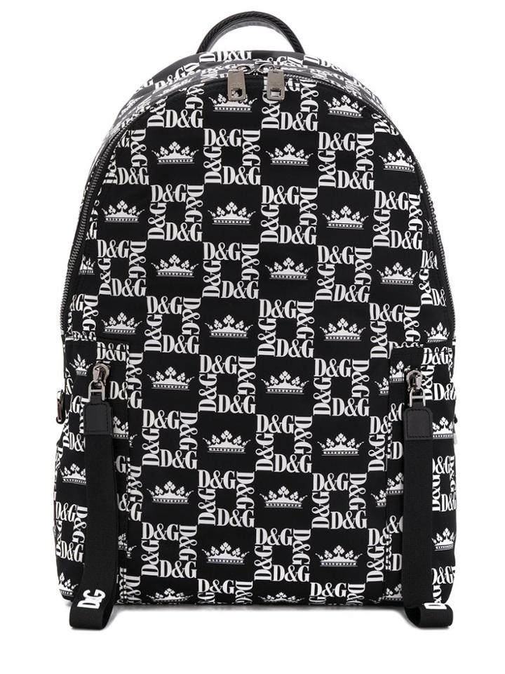 Dolce & Gabbana All Over Print Backpack - Black