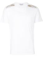 Alexander Mcqueen Feather Embroidered T-shirt - White