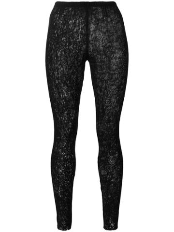 Serien&deg;umerica Open Knit Leggings - Black