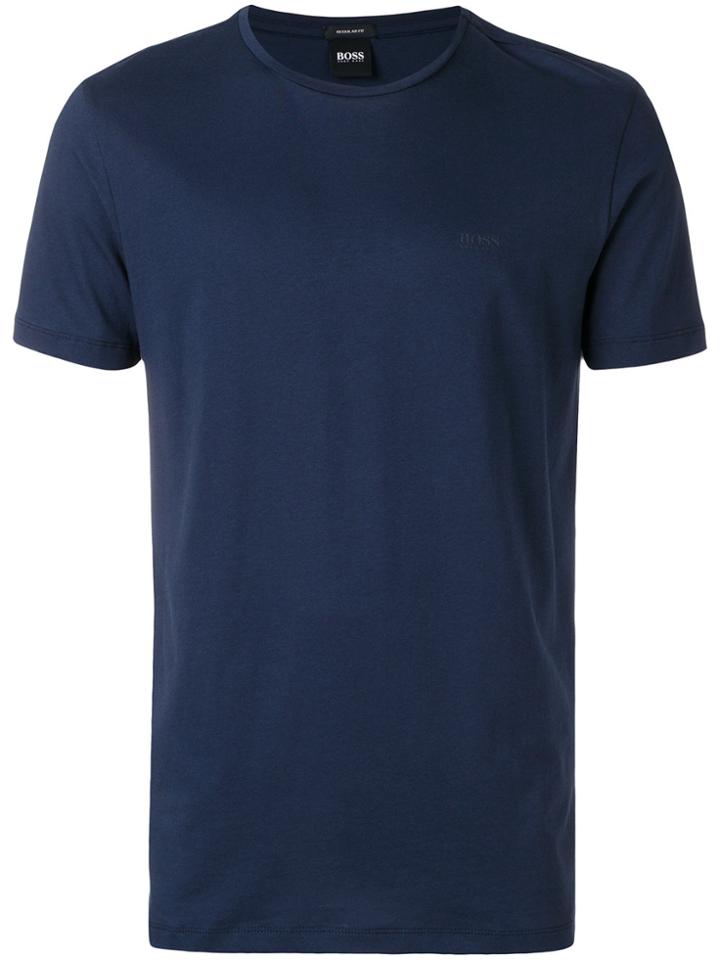 Boss Hugo Boss Logo Embroidered T-shirt - Blue
