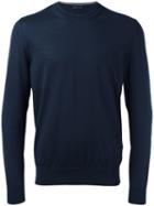 Z Zegna - Plain Sweatshirt - Men - Wool - S, Blue, Wool