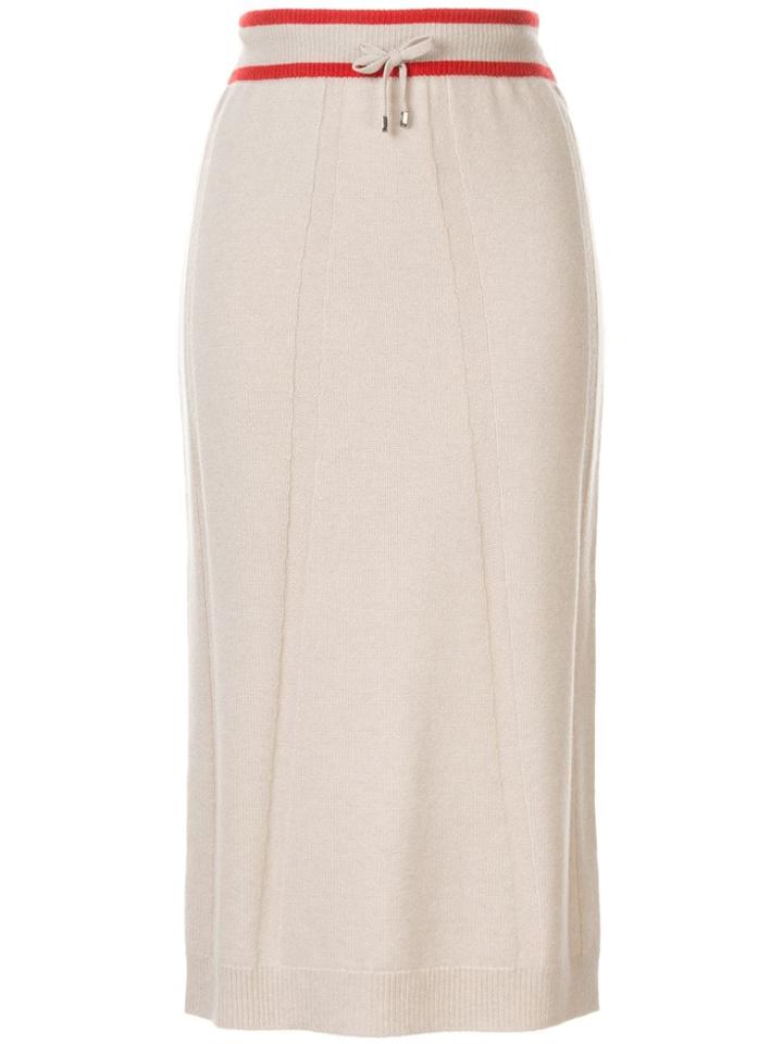 Lorena Antoniazzi Knitted Straight Skirt - Neutrals