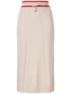 Lorena Antoniazzi Knitted Straight Skirt - Neutrals