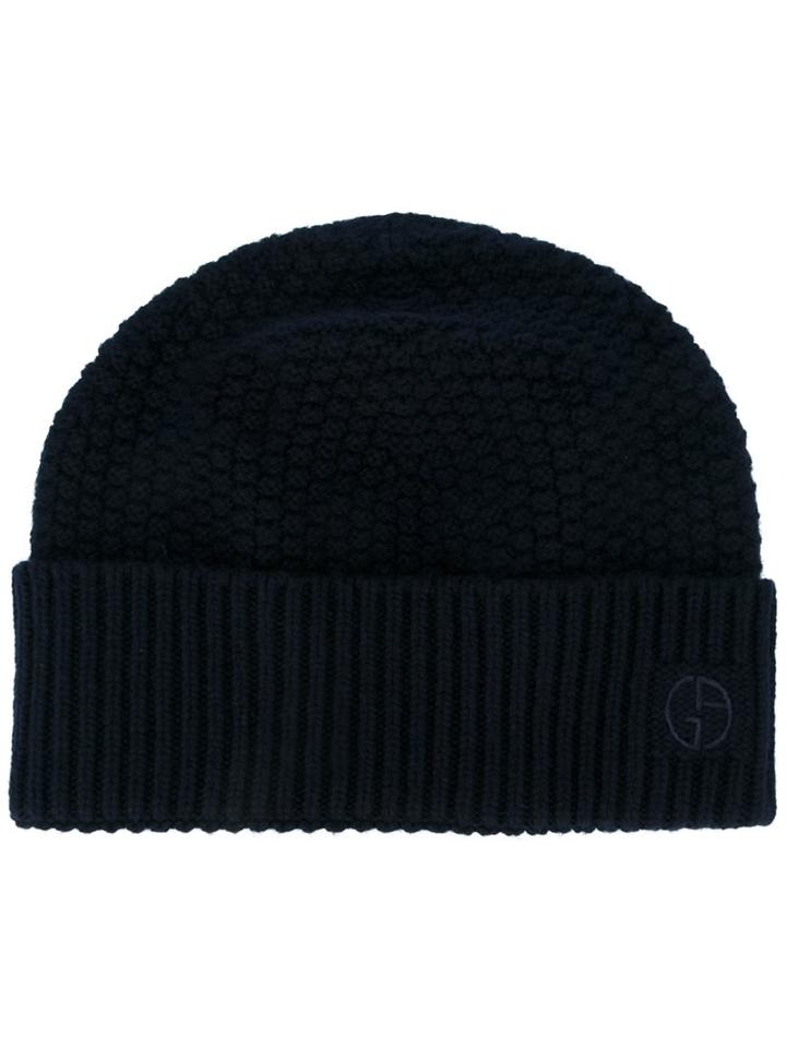 Giorgio Armani Ribbed Beanie