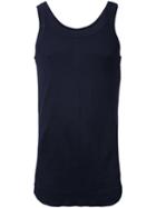 Kazuyuki Kumagai Curved Hem Vest, Men's, Size: 3, Blue, Cotton