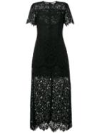 Ganni - Duvallace Lace Midi Dress - Women - Silk/spandex/elastane - 34, Silk/spandex/elastane