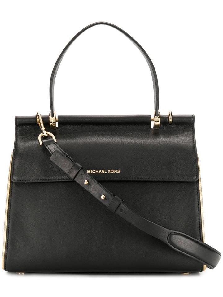 Michael Michael Kors Jasmine Satchel Bag - Black