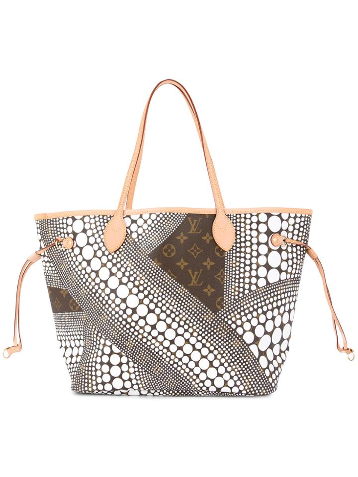 Louis Vuitton Vintage Neverfull Mm Monogram Waves Tote Bag - Brown