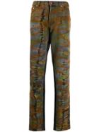 Heron Preston Tye-die Straight Jeans - Black