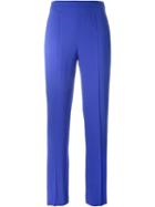 Emanuel Ungaro Front Pleat Trousers, Women's, Size: 44, Blue, Rayon
